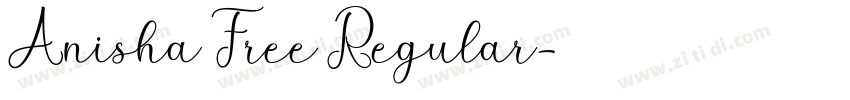 Anisha Free Regular字体转换
